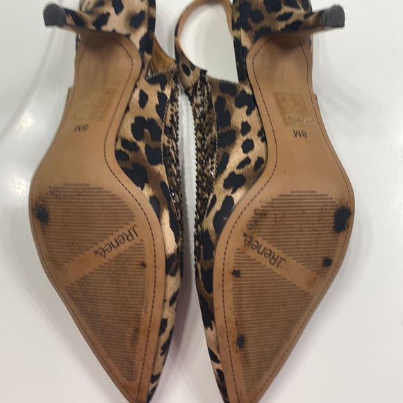 J.Renee’ brown black animal print kitten heel sling back shoes 8 New $99 - Picture 7 of 7